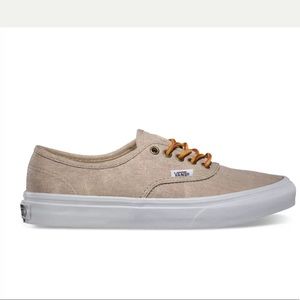 Vans Authentic Slim Canvas Tan Beige Sneakers